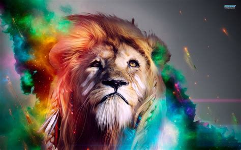 3d Lion Pc Desktop Wallpapers Wallpaper Cave