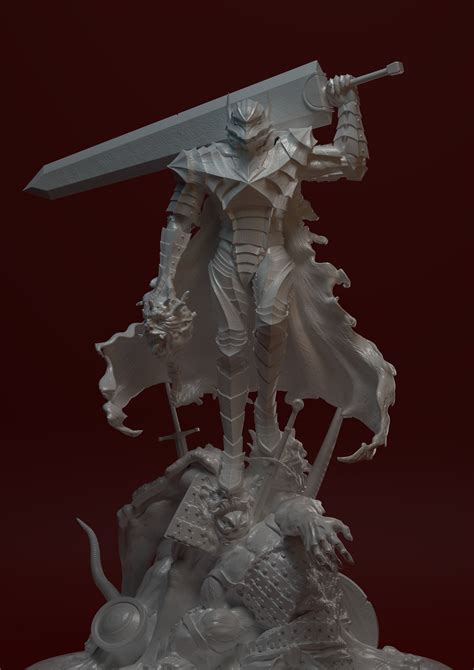 Guts Berserk 3d Model 3d Printable Cgtrader