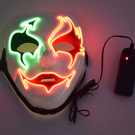 Wholesale Halloween Masquerade Carnival Rave Led Light Up Neon El Wire