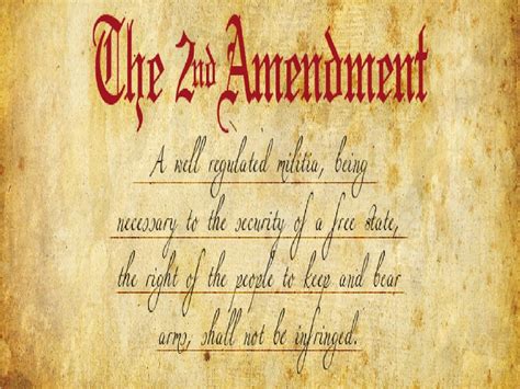 2nd Amendment The Bill Of Rights