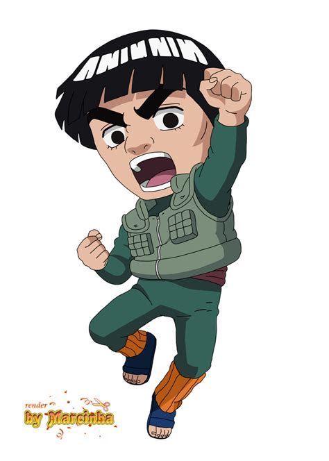 Render Chibi Gai By Marcinha20 On Deviantart Naruto Shippuden Sasuke