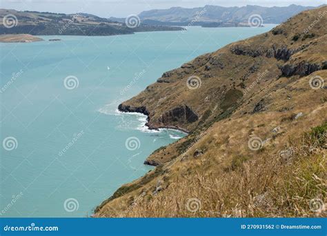 Seascape From A National Park In New Zealand A Sea Bay With A Rocky