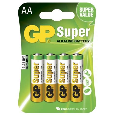 Alkaline Battery 4 X Aa Lr6 15v Gp Battery