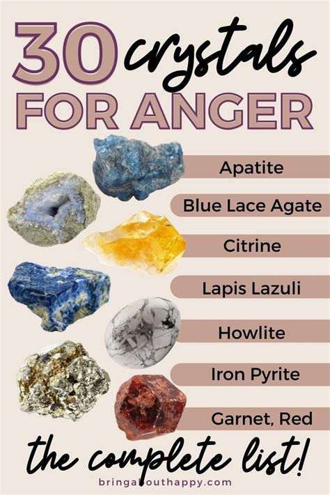 Powerful Crystals For Anger Frustration And Irritability — The Complete List Bring About