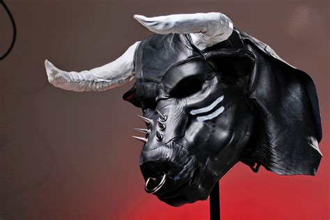 Bull Hood Leather Mask Of Great Bull Minotaur Leather Mask Etsy