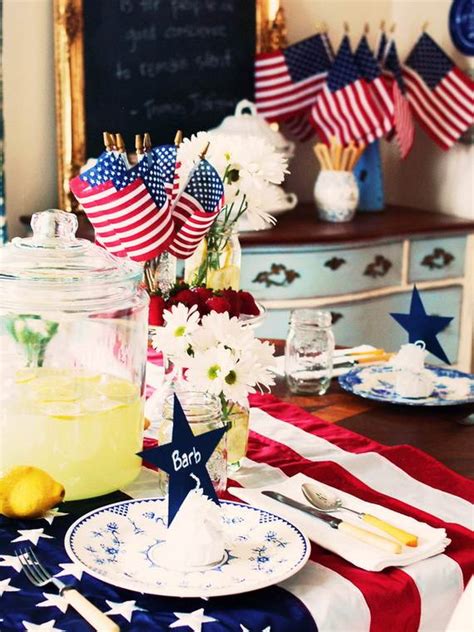 Easy Table Decorations For 4th Of July Independence Day