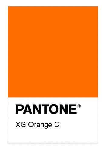 Colore PANTONE XG Orange C Numerosamente It