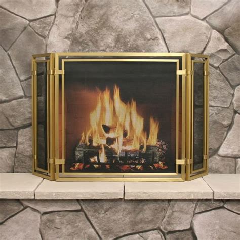 Modern Brass Fireplace Screen I Am Chris