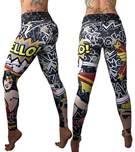 Wonder Woman Superhero Leggings Yoga Pants Compression Ti Athletic