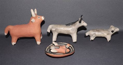 Pottery Cochiti Nativity Set By Josephina Arquero Cpotwec23 26