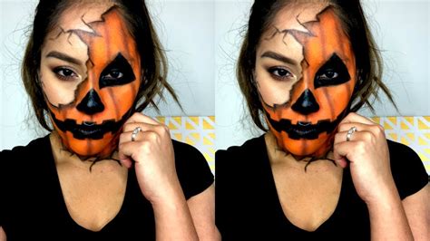 Halloween Makeup Cracked Pumpkin Sussybeauty Youtube