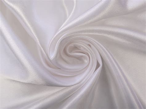 Polyester Crepe Back Satin In White Bandj Fabrics