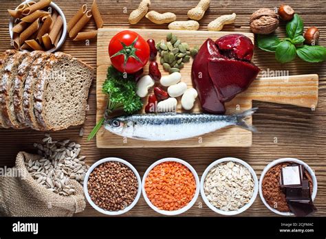 Foods Highest In Copper Natural Sources Of Minerals Stock Photo Alamy