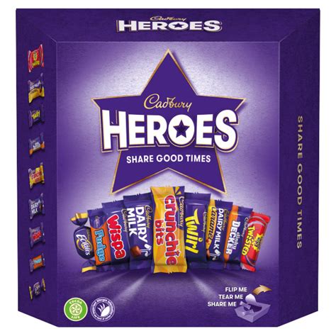 cadbury heroes chocolate carton 385g we get any stock