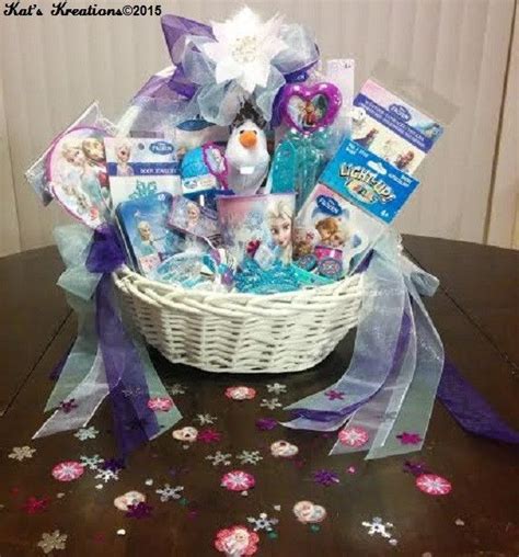 Frozen Ii Anna Elsa Gift Basket Blue For Birthdays Easter And