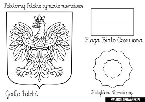 Polskie Symbole Narodowe Darmowe Kolorowanki Do Druku