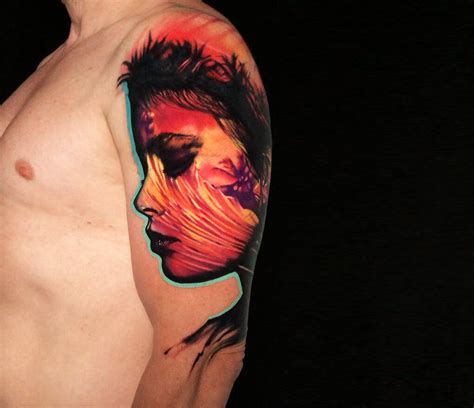 Girl Face Tattoo By Rich Harris Photo 28624