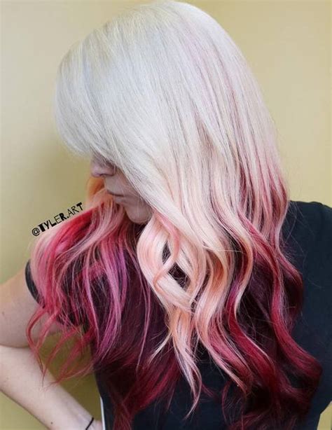 Just giving you a visual of what the ombre clip in hair extensions look like. 20 Gorgeous Mermaid Hair Ideas from Vibrant to Pastel