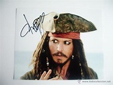 johnny depp.piratas caribe.cine.firma autografo - Comprar Autógrafos de ...