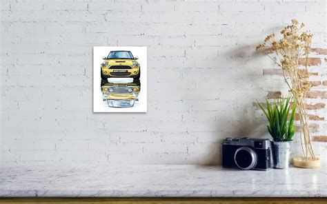 New Bmw Mini Cooper S Yellow Art Print By David Kyte