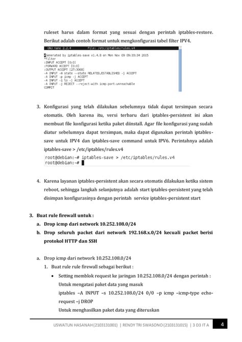 Laporan Resmi Keamanan Jaringan Konfigurasi Firewall