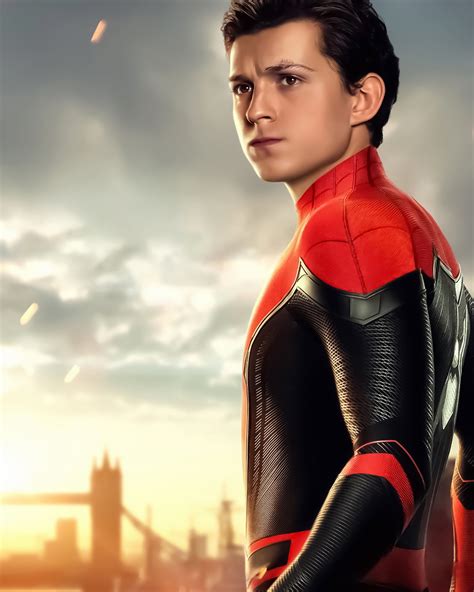 Tom Holland In Spider Man Suit Wallpaper