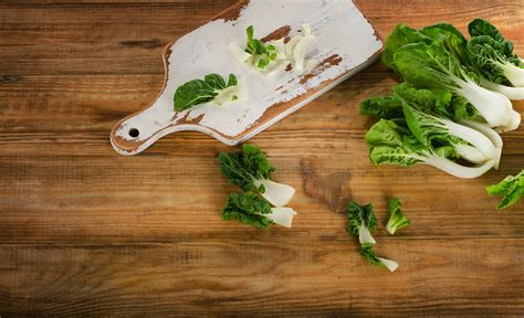 Chinese Cabbage Bok Choy On A Wooden Table Mississippi