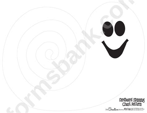 Spinning Ghosts Pattern Template Printable Pdf Download