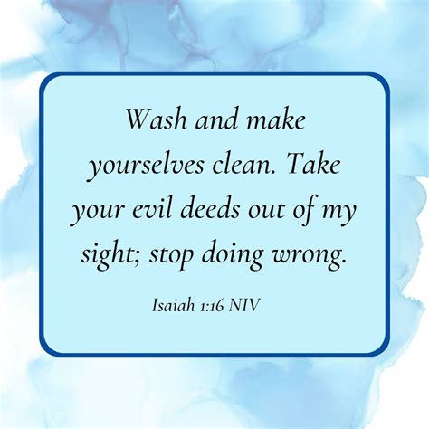 11 Bible Verses On Cleanliness