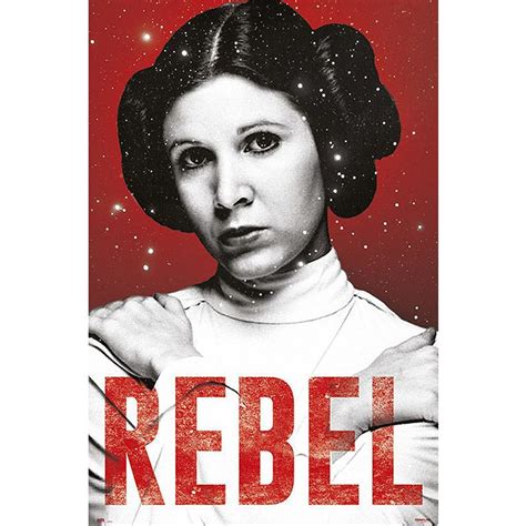 Poster Star Wars Rebelprincesse Leia Carrie Fisher Sur Close Up