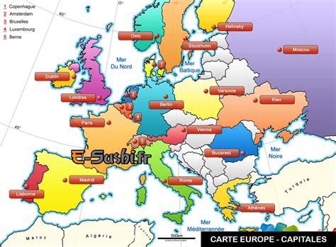 Carte Europe G Ographie Des Pays Vacances Guide Voyage 20412 The Best
