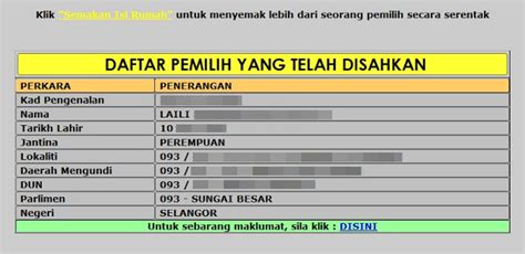 Описание для semak daftar pengundi spr. Semakan Pemilih Dan Lokasi Mengundi PRU 2013