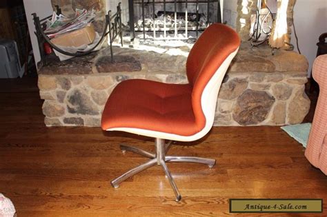 Create a professional environment with these office and conference room chairs. Vintage Dark Orange Steel-case Desk Office Chair Mid ...