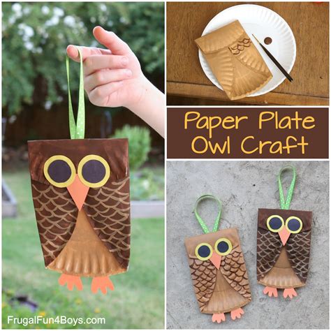 Paper Plate Owl Craft For Kids Frugal Fun For Boys And Girls