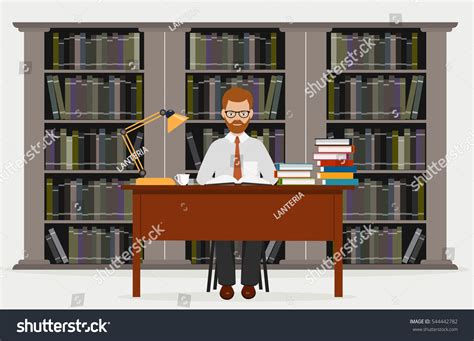 Librarian Cartoon Images Stock Photos And Vectors Shutterstock