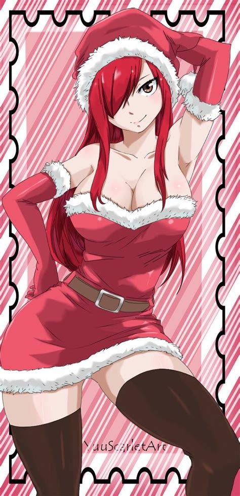 Erza Scarlet Christmas Outfit YuuScarletArt Media R Fairytail