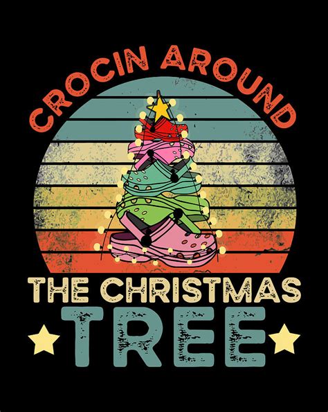 Crocin Around The Christmas Tree Funny Xmas 2020 T Digital Art By