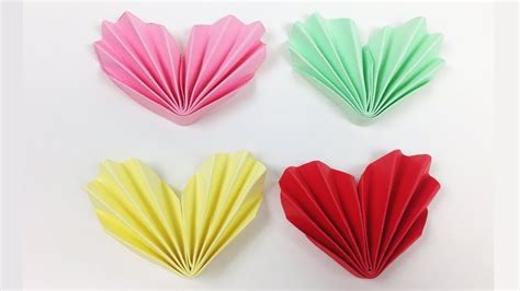 How To Make An Origami Paper Heart For Mothers Day Diy Easy Origami