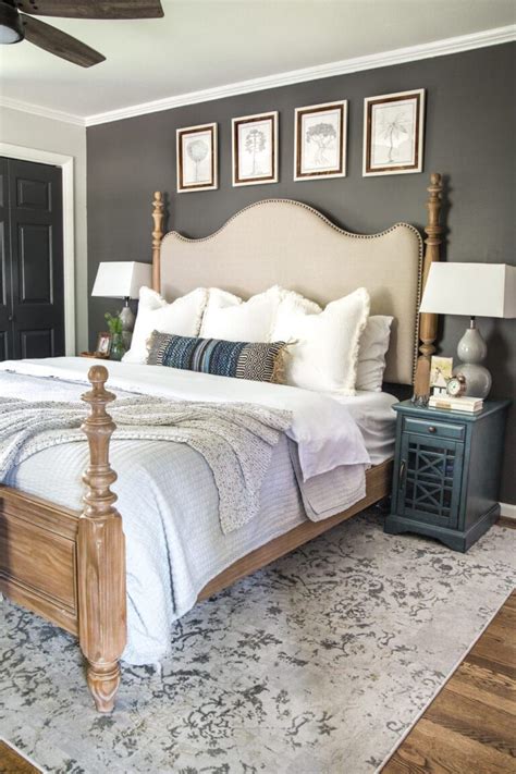 Our Moody Modern Vintage Master Bedroom Reveal In 2020 Peaceful