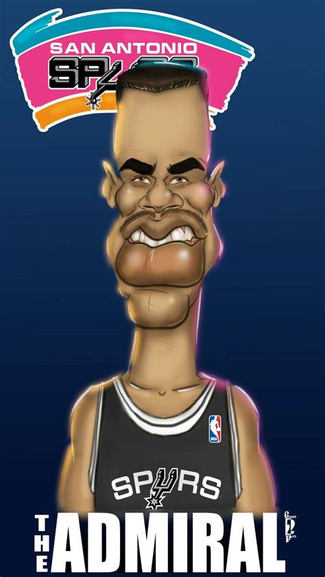 Caricature Of The Admiral David Robinson Spursnation Caricature