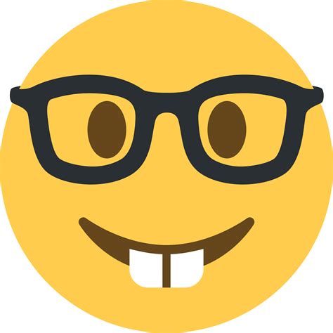 Download Nerd Transparent Svg Nerd Emoji Twitter Clipart 4960292