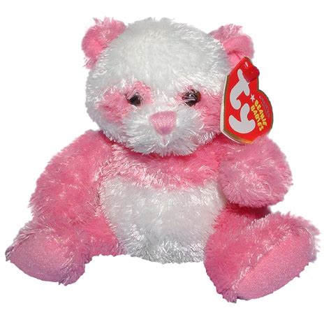 Ty Beanie Baby Dainty MWMT Pink Panda Bear 2007 EBay