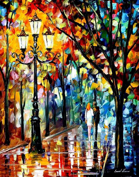 Kaleidoscope Of Love Palette Knife Oil Painting On Canvas By Leonid