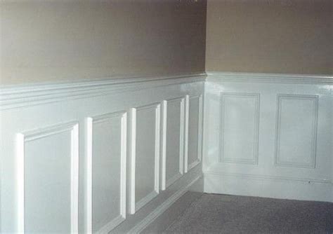 Usually, it's placed in dining rooms that have many chairs. glossy painted wainscot shadow boxes + 2 piece chair rail ...