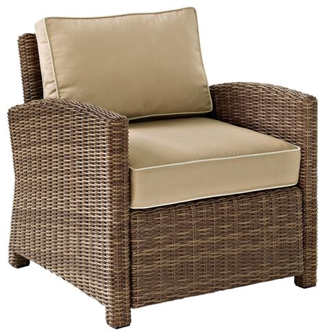 ₹ 7,500/ no get latest price. Bradenton Outdoor Wicker Arm Chair With Cushions ...