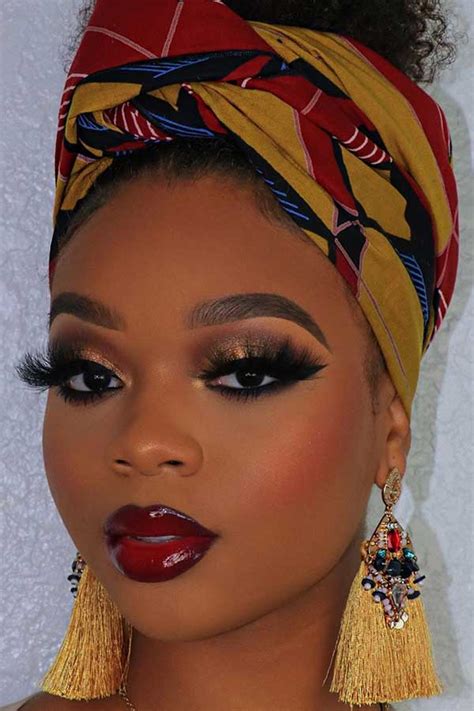 Red Lipstick Makeup Looks Black Girl