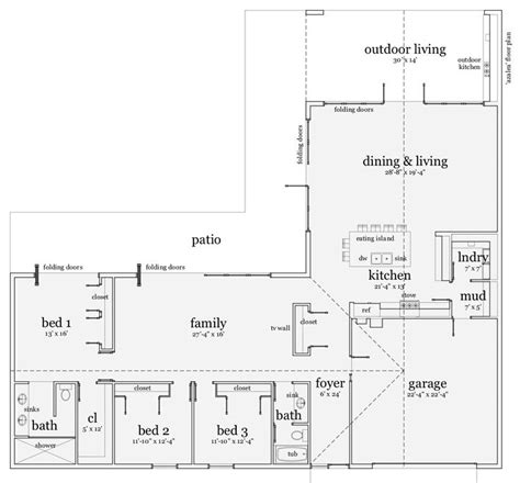 Ranch style house plans, floor plans & designs. These Magnificent 14 L Shaped Ranch Style House Plans Will ...
