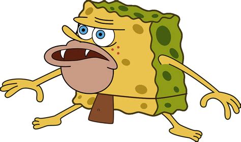Spongegarprimitive Spongecaveman Spongebob Meme