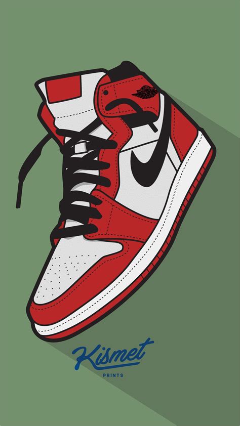 Cartoon Air Jordan Sneaker Art