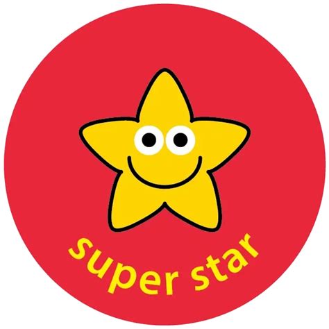 Free Super Star Virtual Reward Sticker Download Mensajes Para Niños